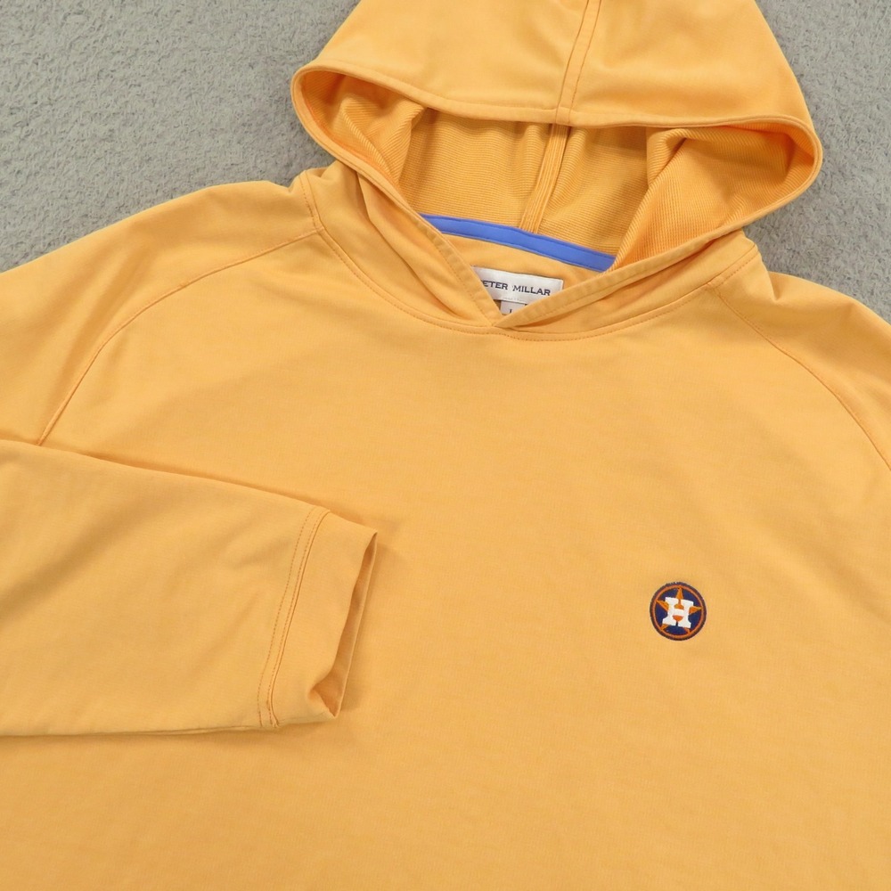 Houston Astros Hoodie Men Large Peter Millar Pine Performance Golf Pullover Hood
